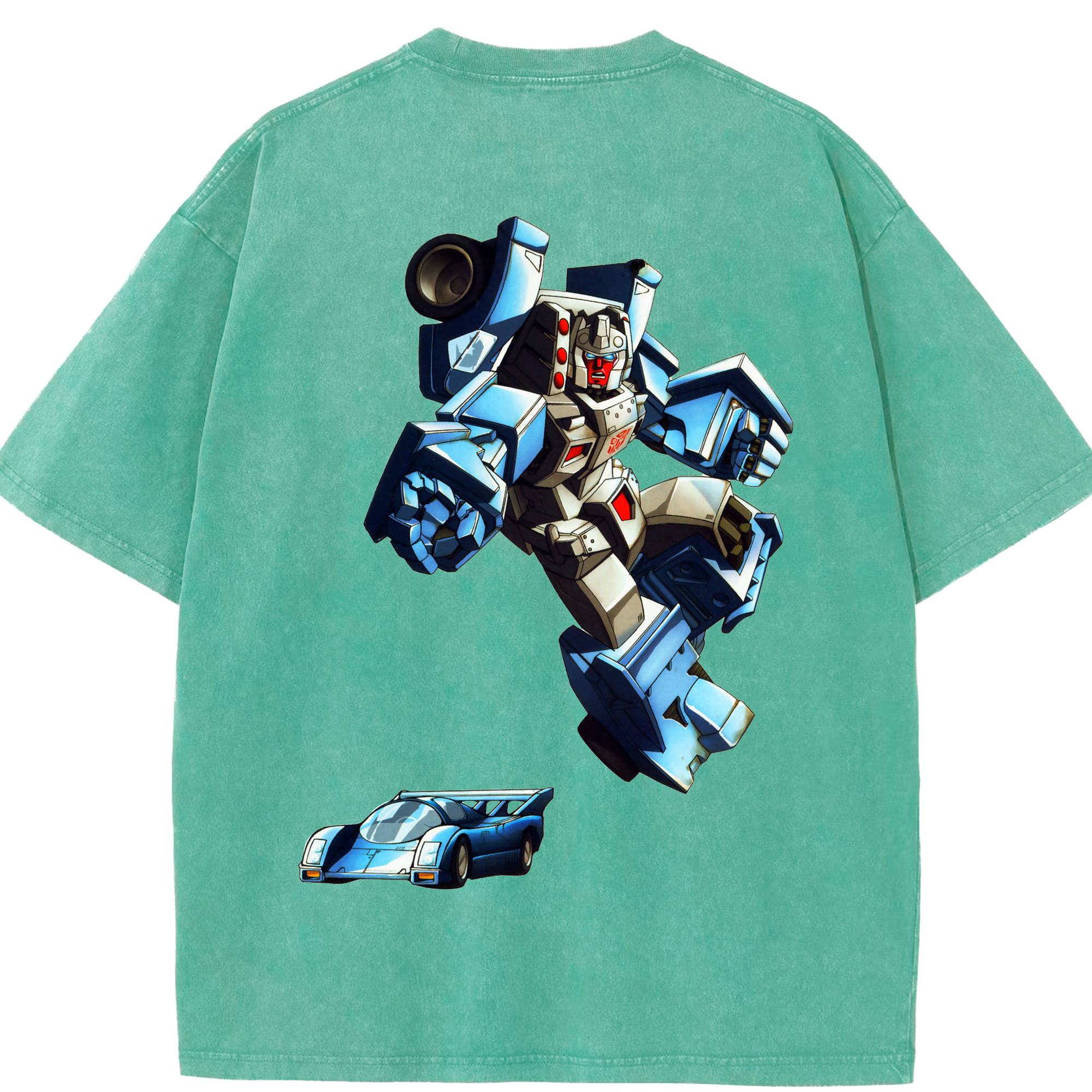 （画像用）  綿100% ヴィンテージ風 半袖Tシャツ（背面プリント）